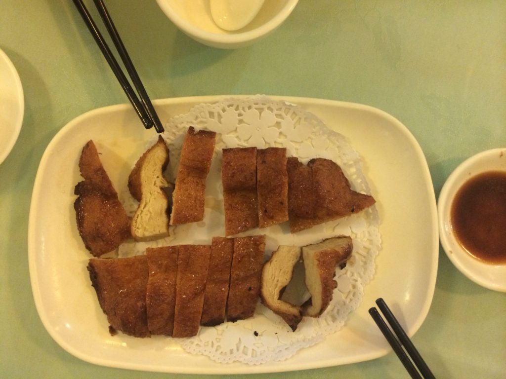 Вегетарианская еда в Китае: Жареная "утка"